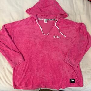 Victorias Secret PINK Terry Pullover Sweater